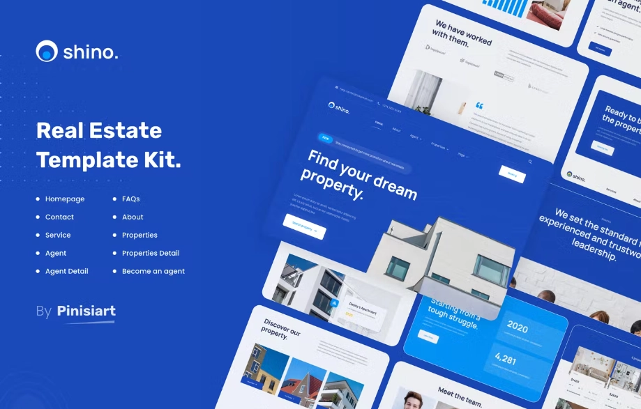 Shino – Apartment & Single Property Real Estate Elementor Template