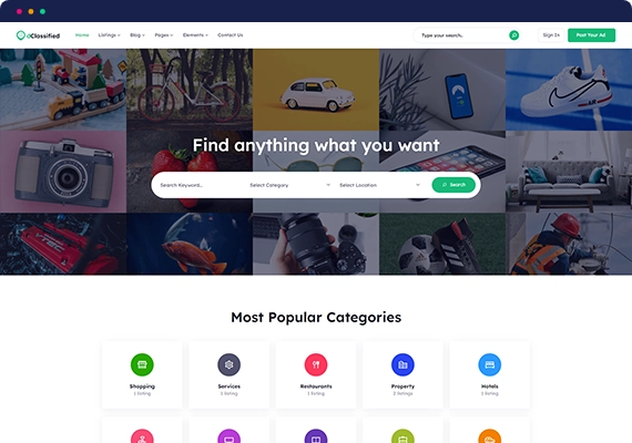 Directorist dClassified – The Best Classified Ads WordPress Theme for Classified Listing Business