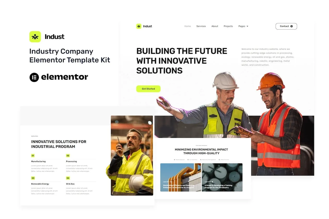 Indust – Industry & Factory Elementor Template