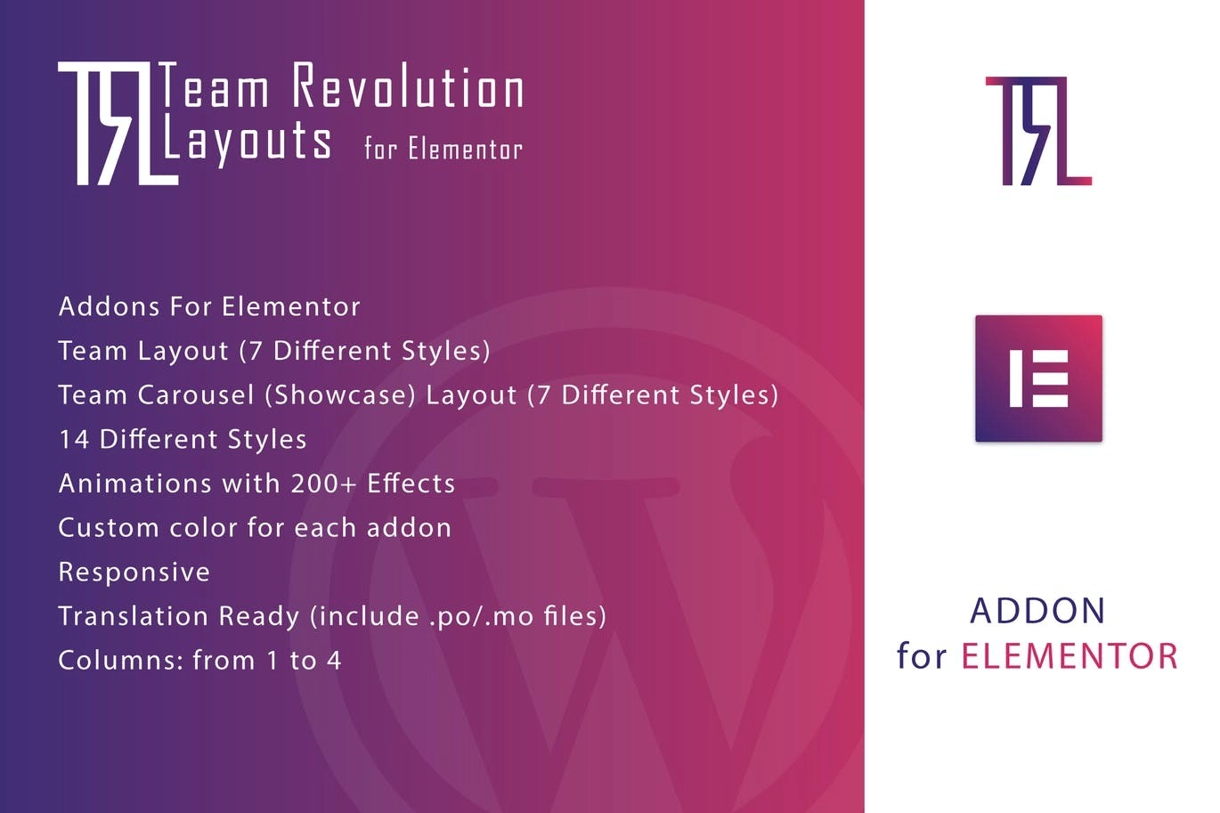 Team Revolution Layouts for Elementor