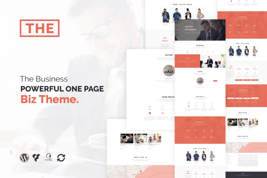 The Business – Powerful One Page Biz WP Theme