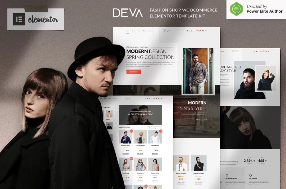 DEVA – Fashion Store WooCommerce Elementor Template