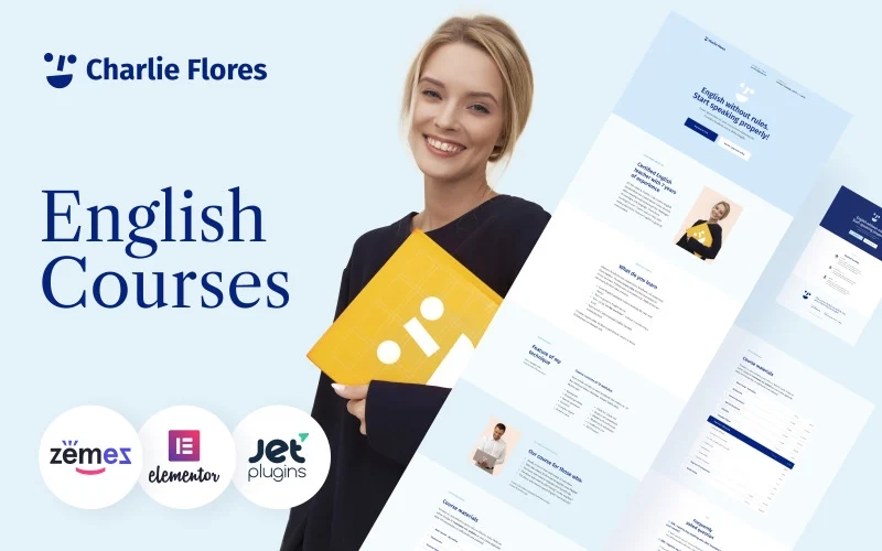 Charlie Flores – Teaching Portfolio Website WordPress Theme