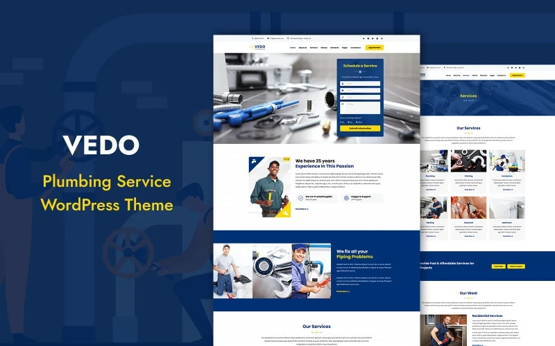 Vedo – Plumbing WordPress Theme