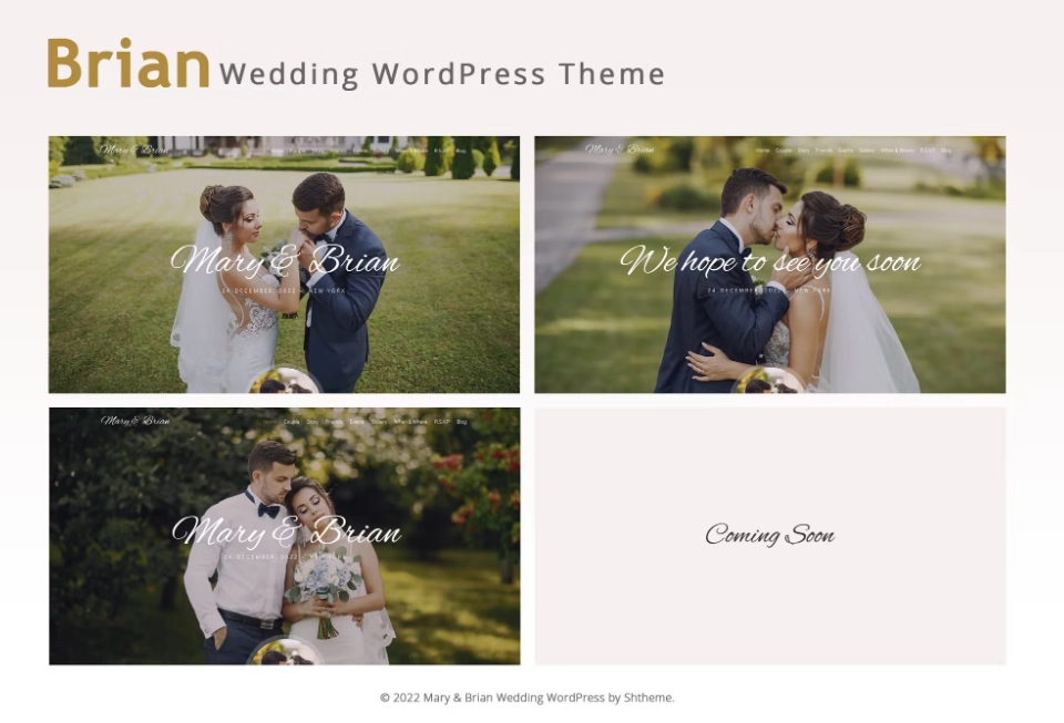 Brian – Wedding WordPress Theme
