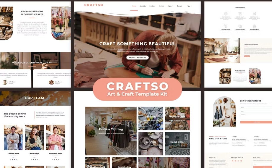 Craftso – Crafting Elementor Template
