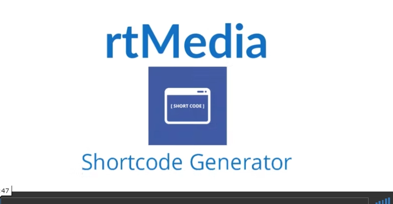 rtMedia Shortcode Generator