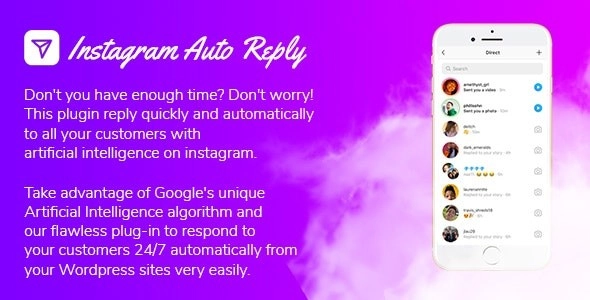 Instagram Auto Reply with Artificial Intelligence