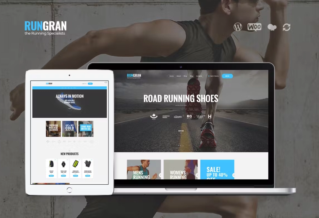 Run Gran – E-commerce Sport Store WordPress Theme