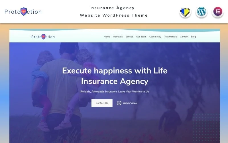 Protection – Insurance Agency Website WordPress Theme