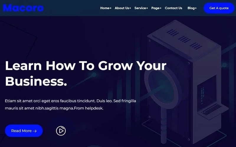 Macora – It Solutions And Technology WordPress Theme