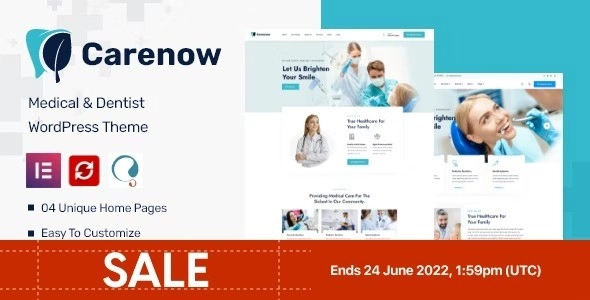 Carenow Medical & Dentist WordPress Theme