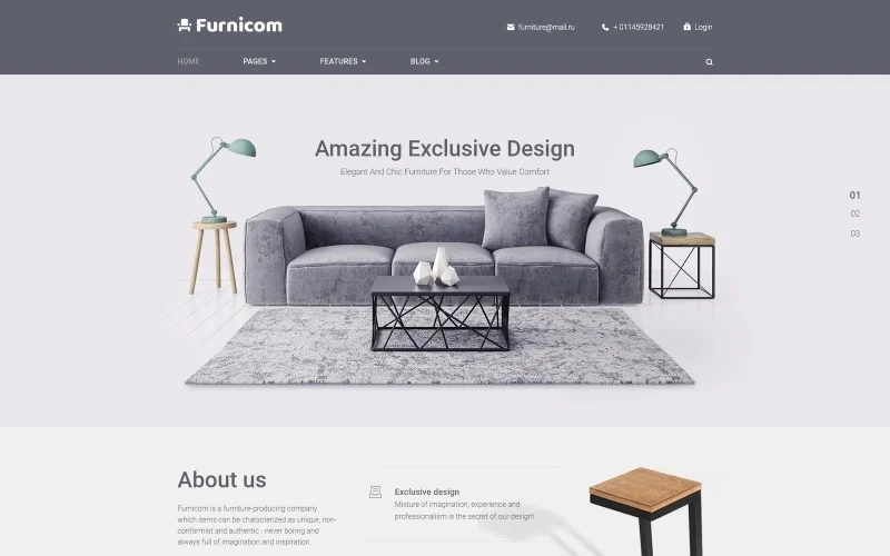 Furnicom – Furniture Store WordPress Theme