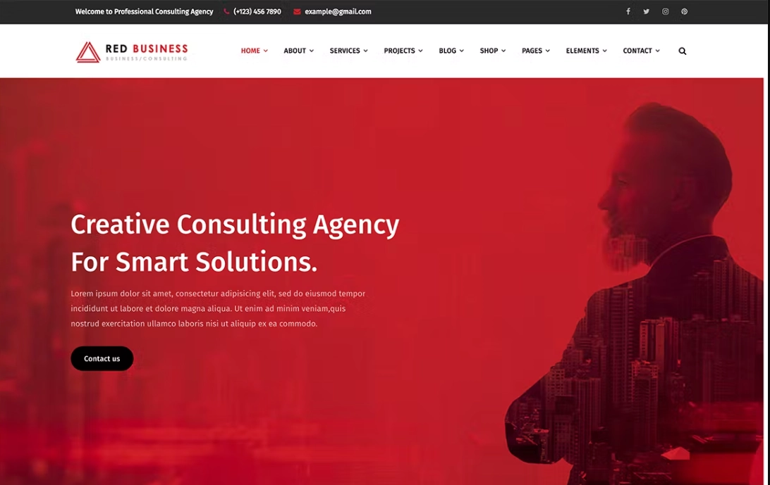 RedBiz – Finance & Consulting Multi-Purpose WordPress Theme