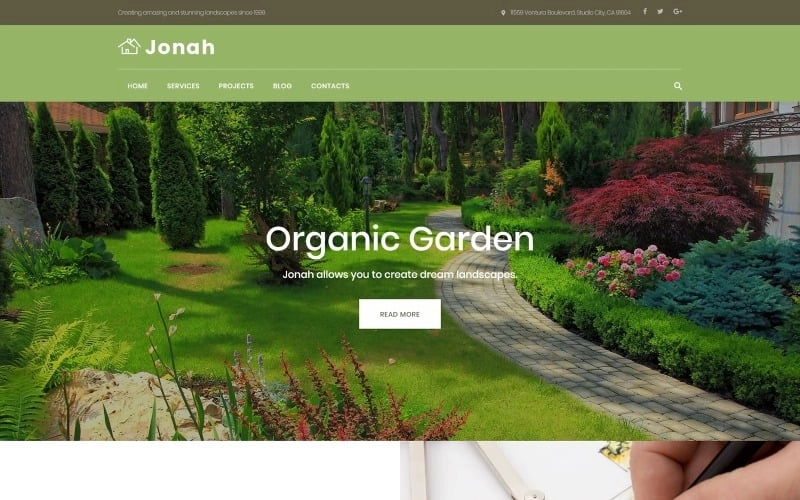 Jonah – Landscape Design and Lawn Mowing WordPress Theme
