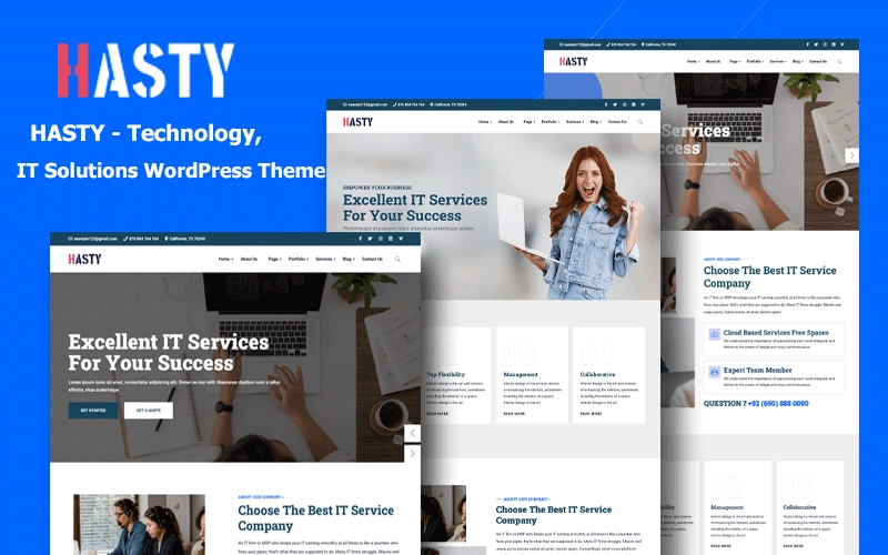 Hasty – IT Solutions, Technology & Multipurpose WordPress Theme
