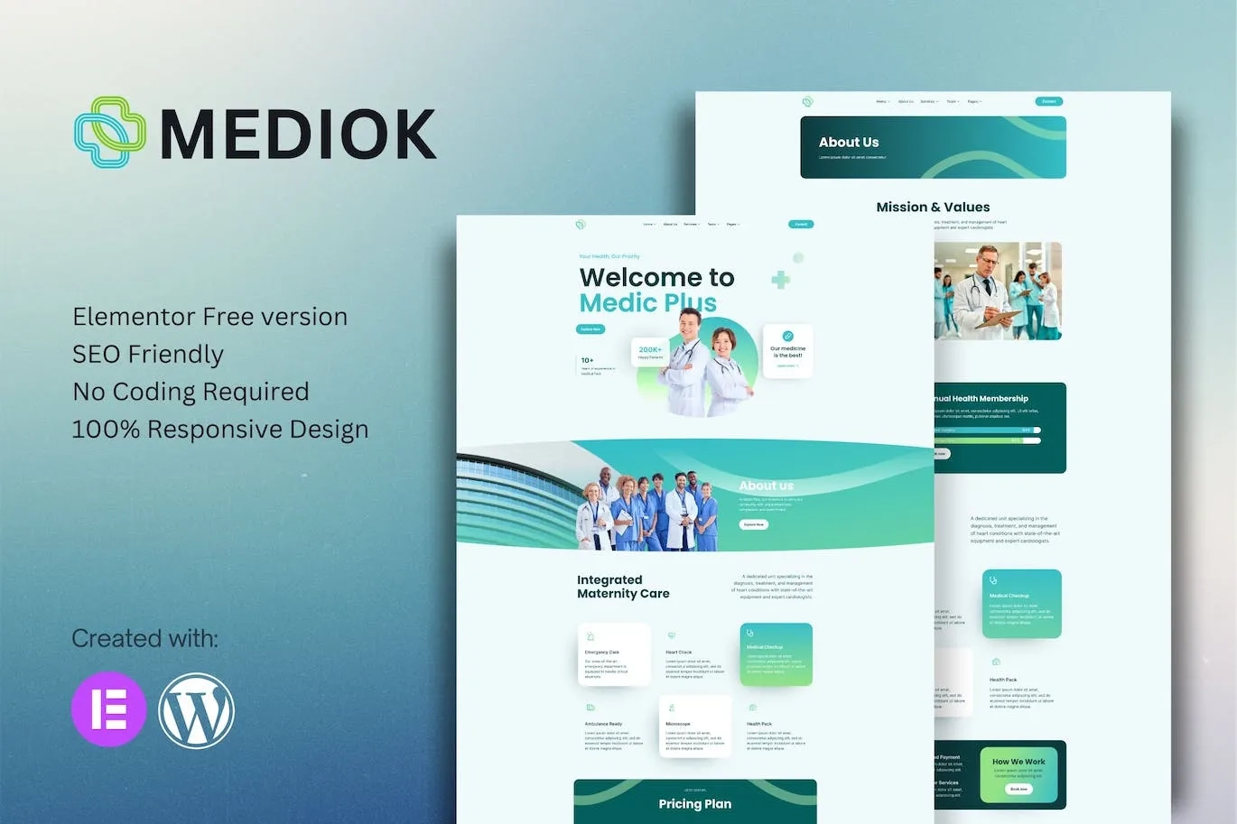 Mediok – Medical Elementor Template