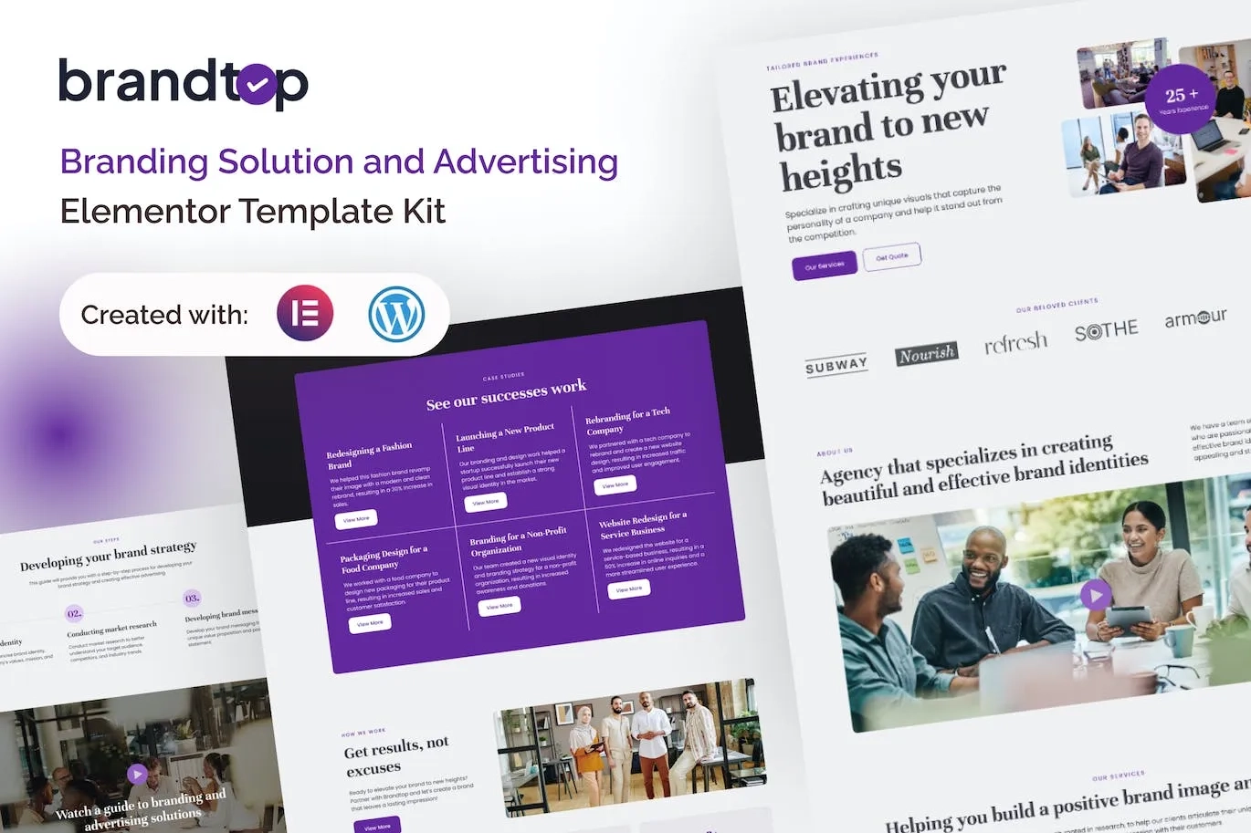 Brandtop – Branding Solution & Advertising Elementor Template