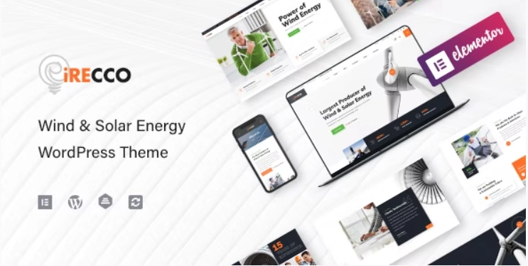 iRecco – Wind & Solar Energy WordPress Theme