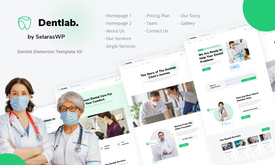 Dentlab – Dentist & Dental Clinic Elementor Template