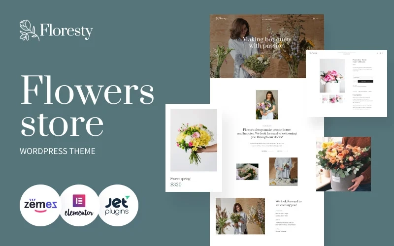 Floresty – Flower Boutique and Florist WordPress Theme