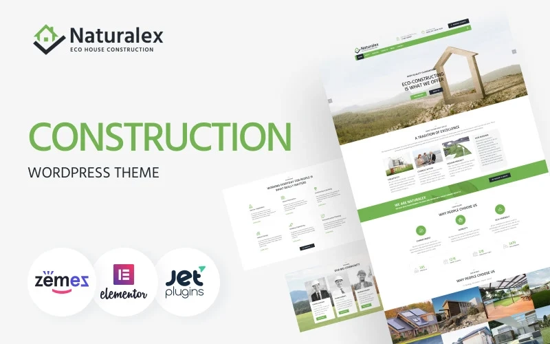 Naturalex – Construction Multipurpose Classic WordPress Elementor Theme WordPress Theme