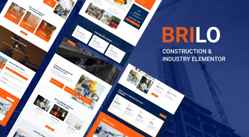 Brilo – Construction & Industry Elementor Template