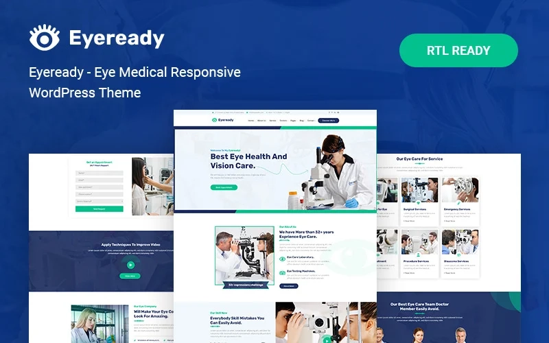 Eyeready – Eye Medical Responsive WordPress Theme
