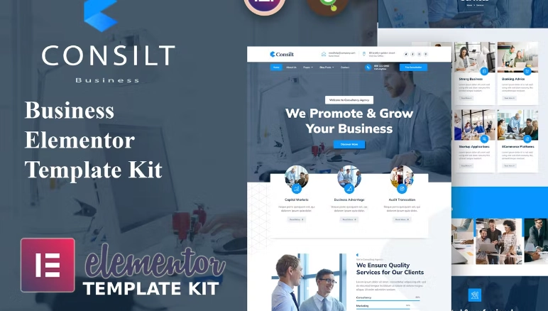Consilt – Business & Consulting Elementor Template