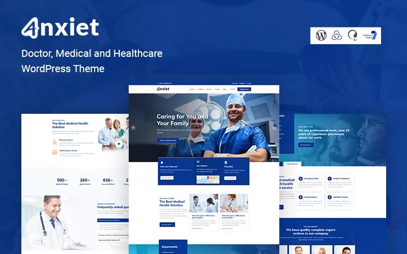 Anxiet – Doctor, Medical and Healthcare WordPress Theme