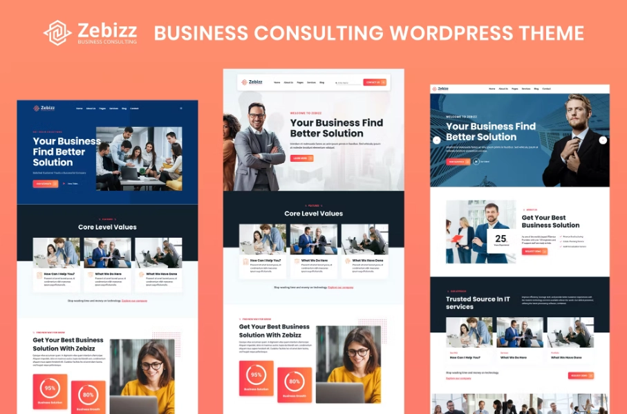 Zebizz – Business Consulting WordPress Theme