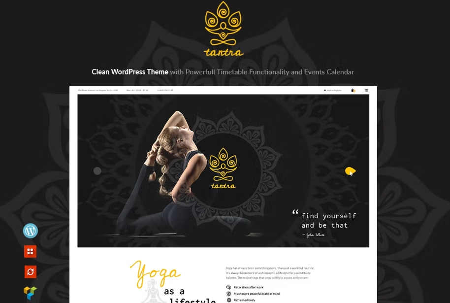 Tantra – A Yoga Studio and Fitness Club WP Theme