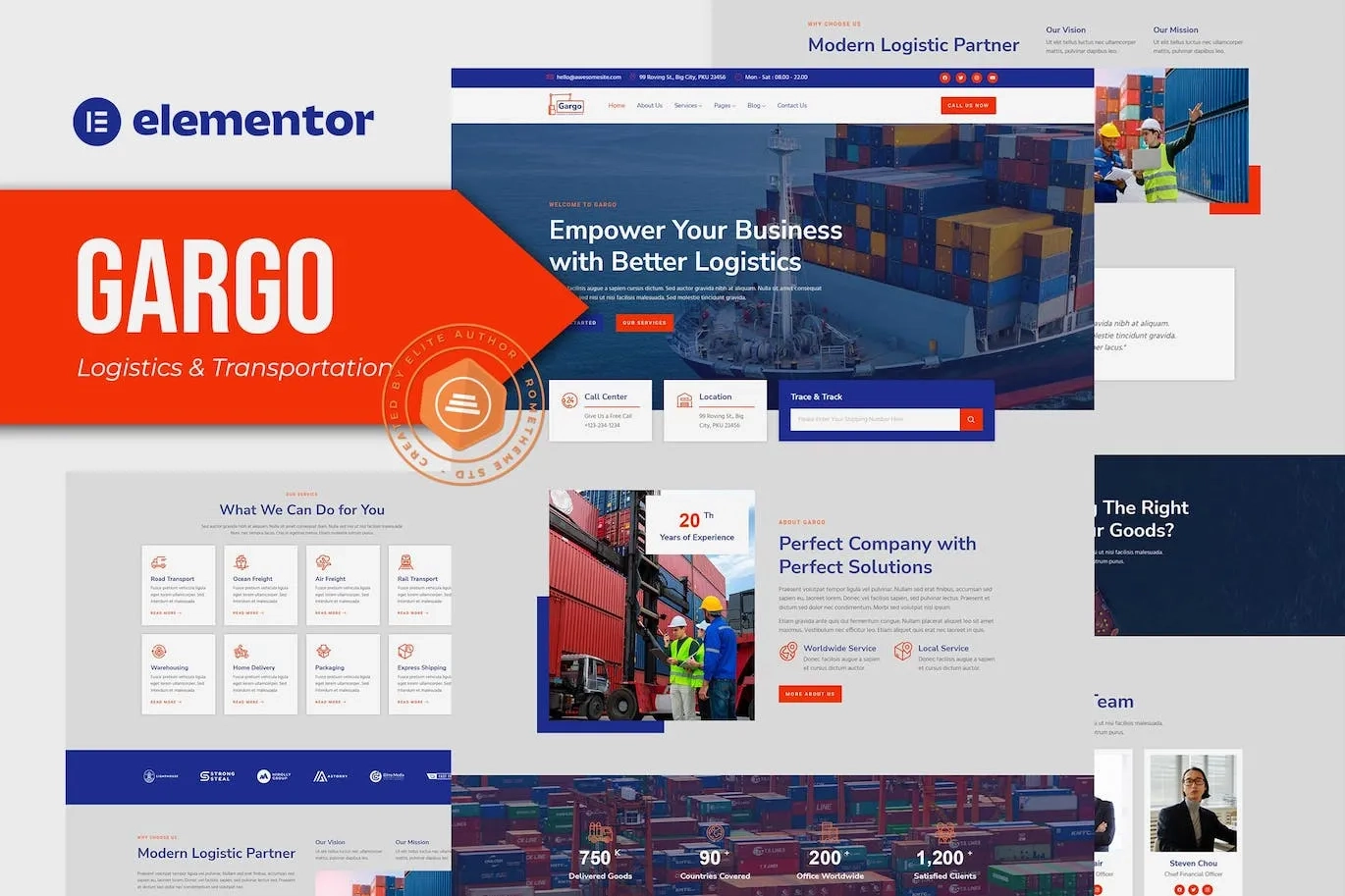 Gargo – Logistics & Transportation Elementor Template