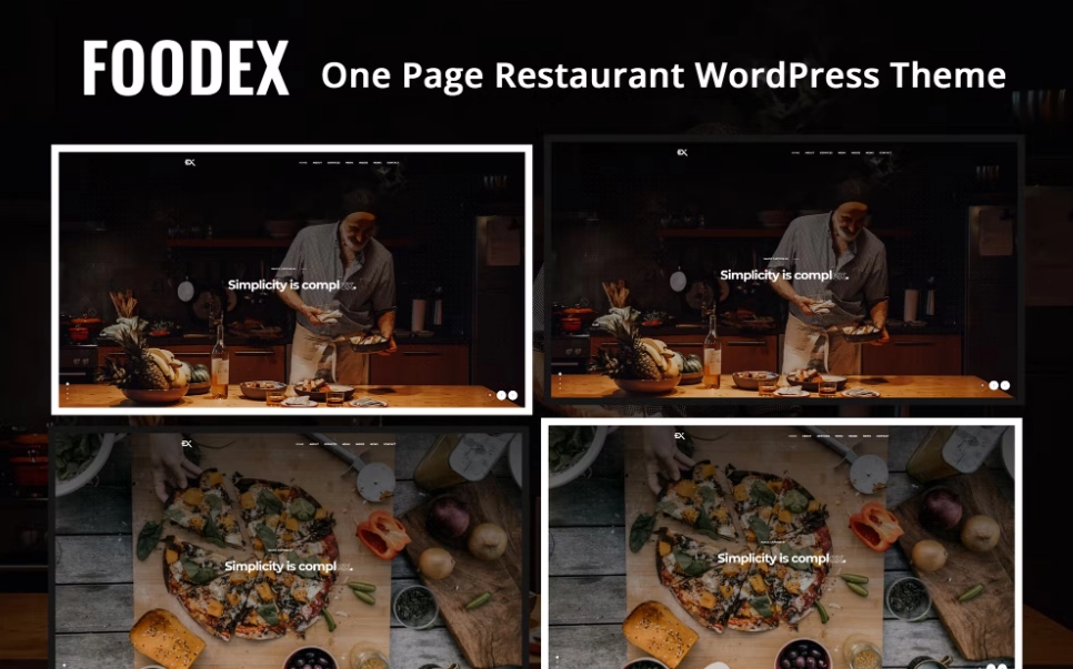 Foodex – One Page Restaurant WordPress Theme