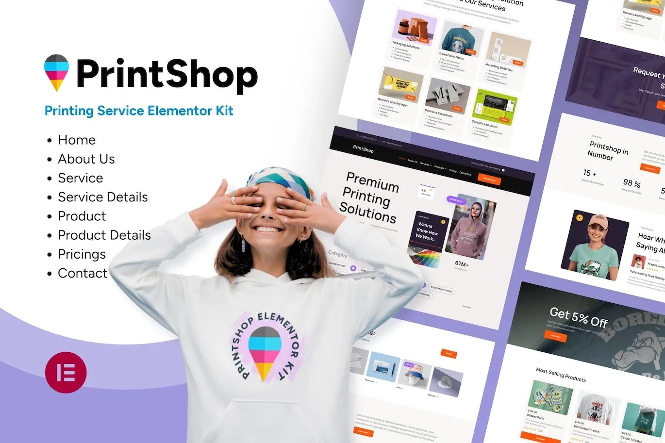 Printshop – Printing Business Elementor Template